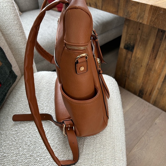 Brown Leather Backpack - Picture 3 of 16